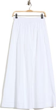 BOSS Vlondie Smocked Waist Midi Skirt