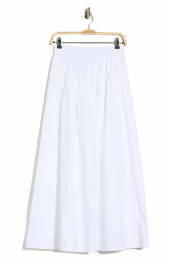 Vlondie Smocked Waist Midi Skirt