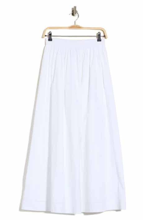 Vlondie Smocked Waist Midi Skirt