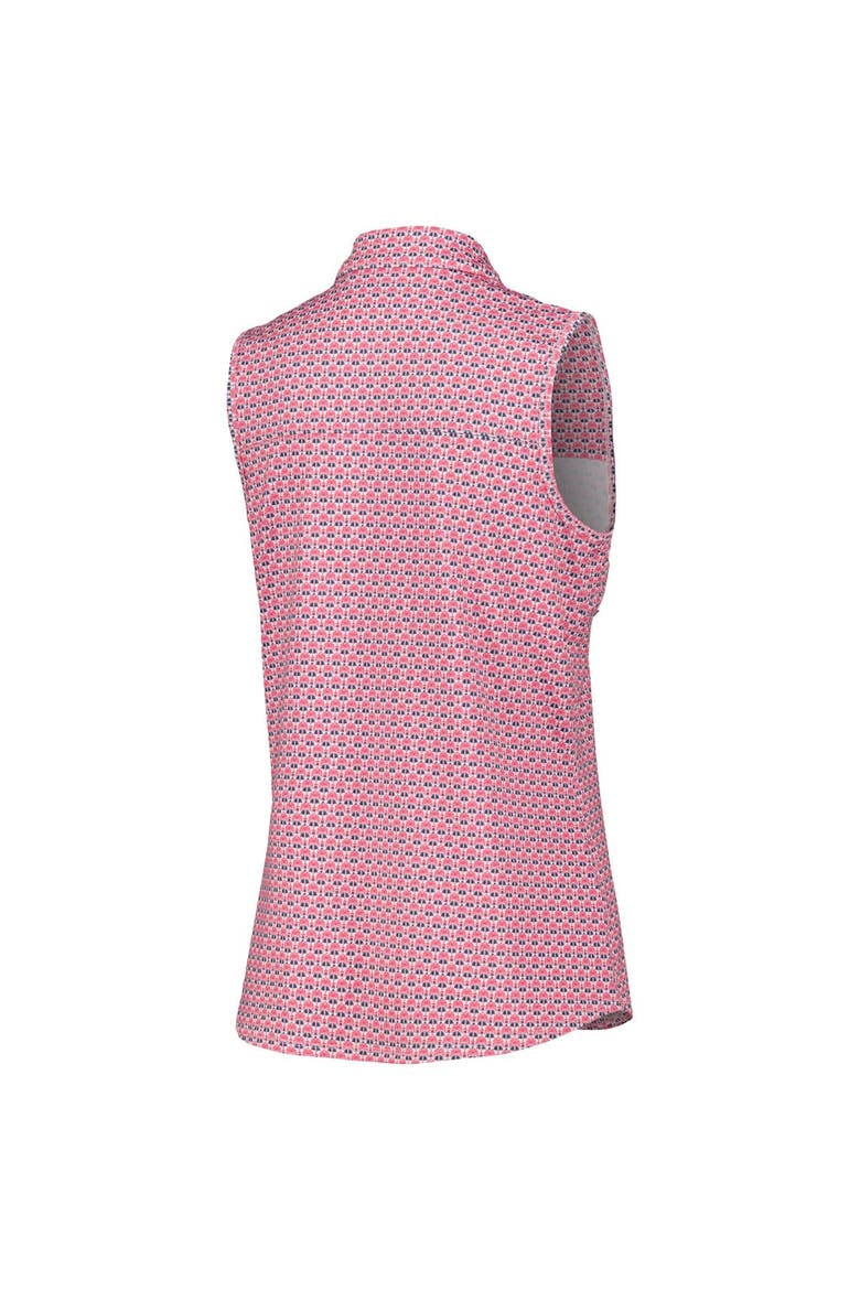 Women's Puma Pink Arnold Palmer Invitational Deco Sleeveless MATTR Polo, Alternate, color, Pink