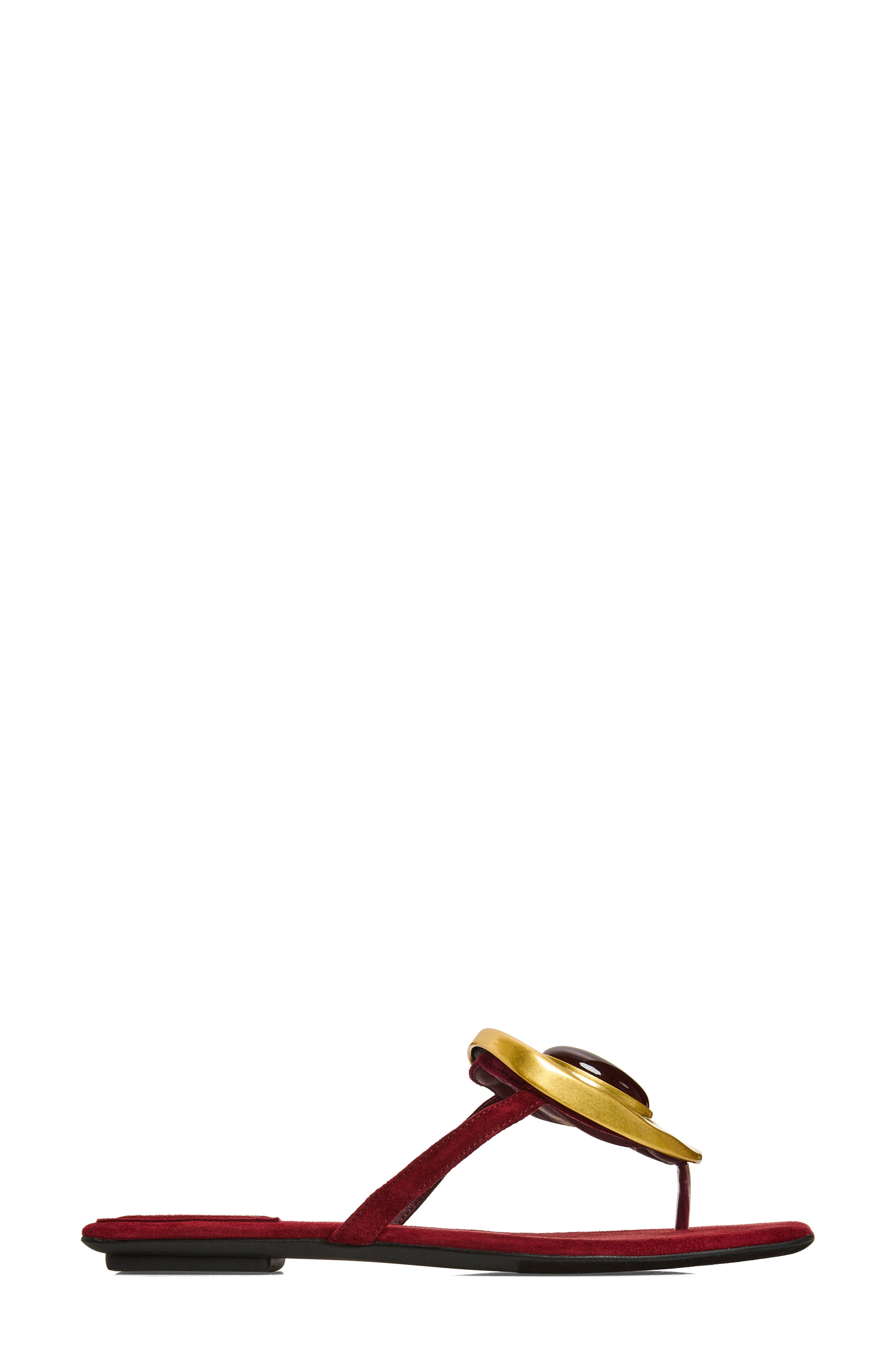 Bazaar Flip Flop, Alternate, color, WINE SUEDE COMBO
