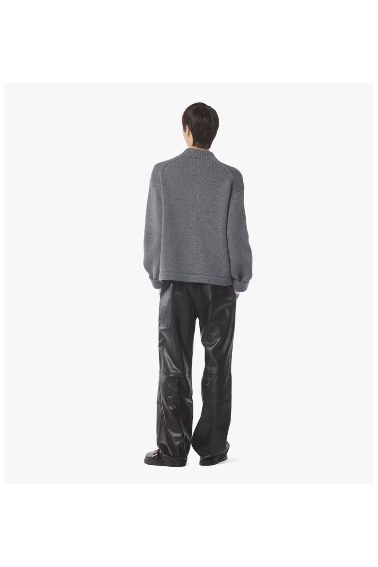 Zip Cardigan in Wool and Recycled Cashmere, Alternate, color, Dark Grey