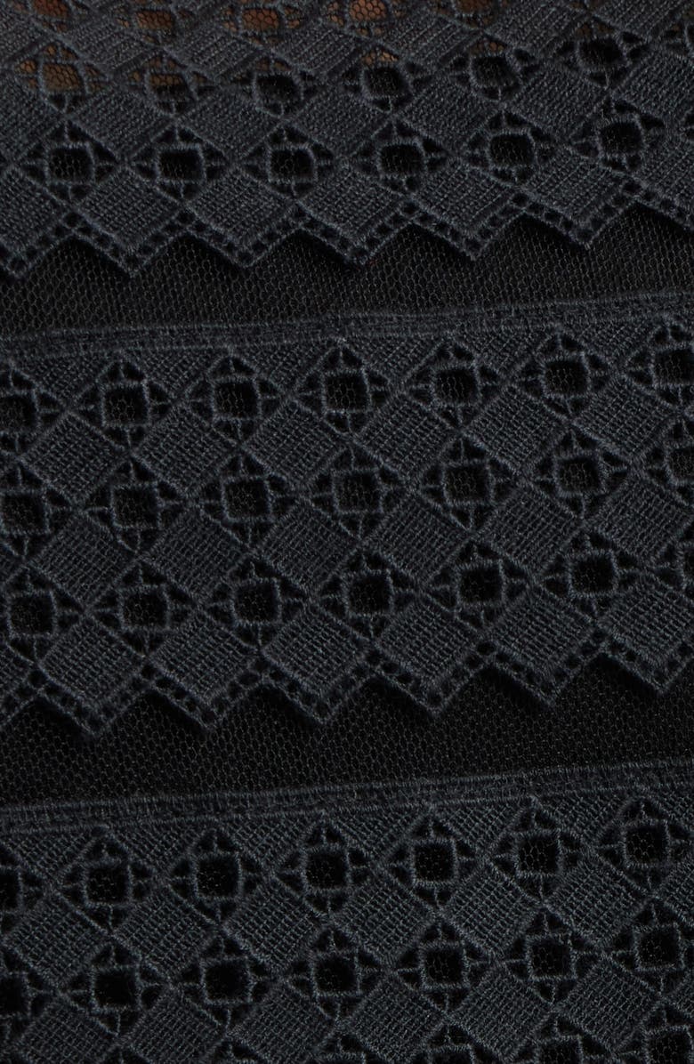 FRAME The Lattice Crochet Camisole, Alternate, color, Black