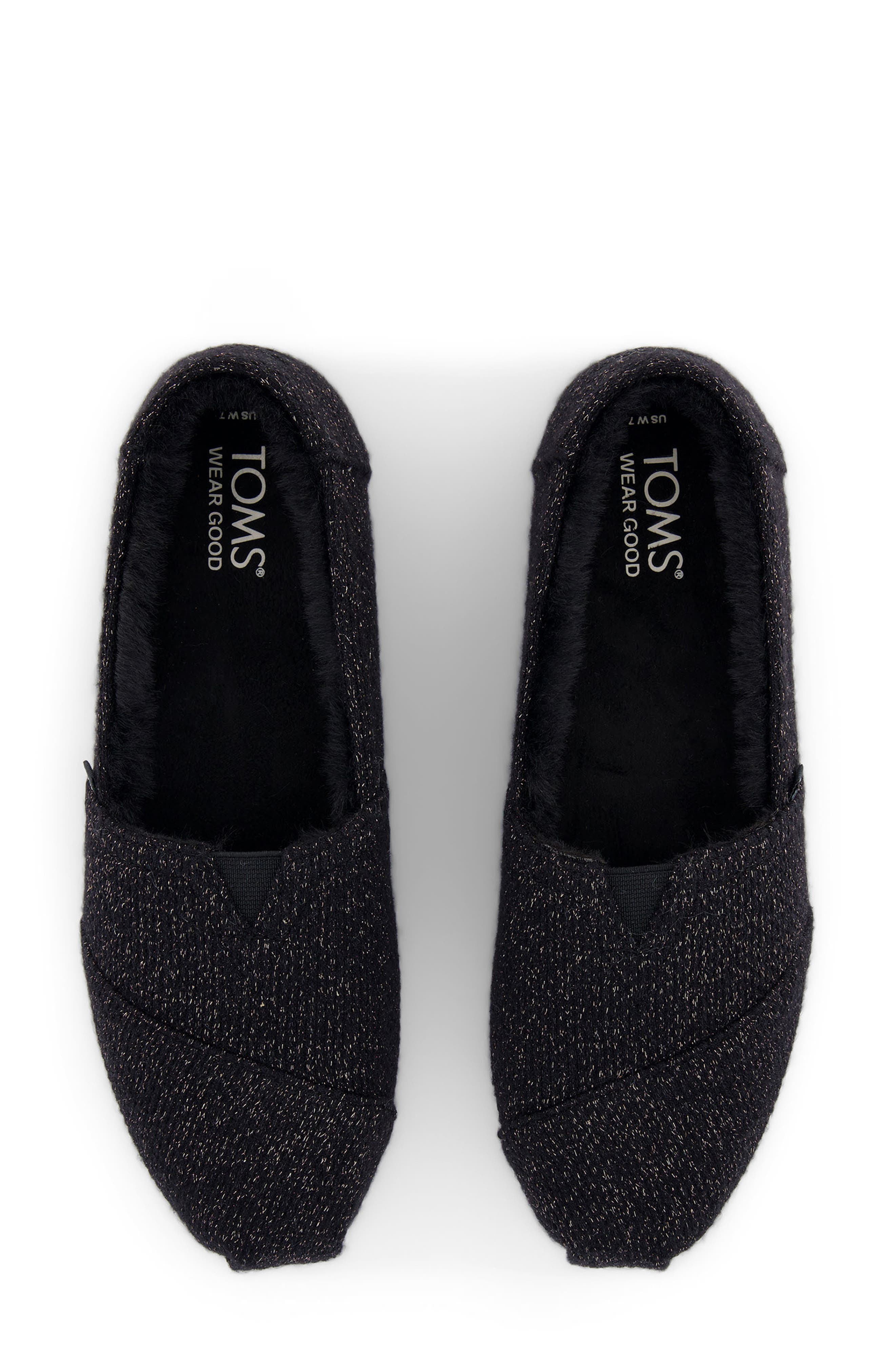 TOMS Alpargata Classic Slip-On, Alternate, color, Black