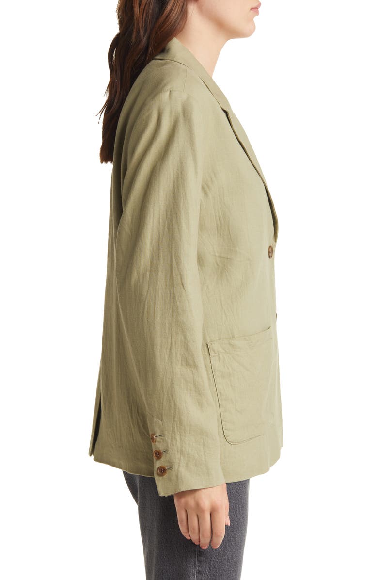 Treasure & Bond Women's Two Button Linen Blend Blazer, Alternate, color, 