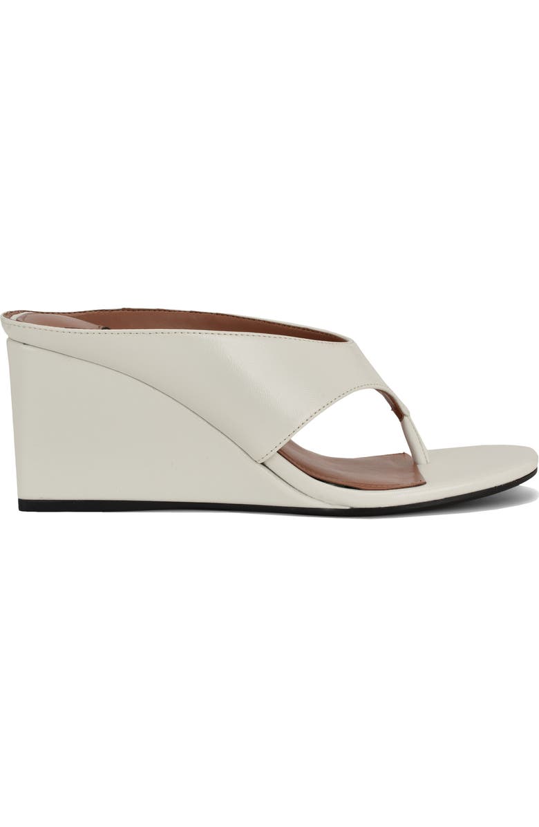 Nine West Jadde Wedge Flip Flop, Alternate, color, White