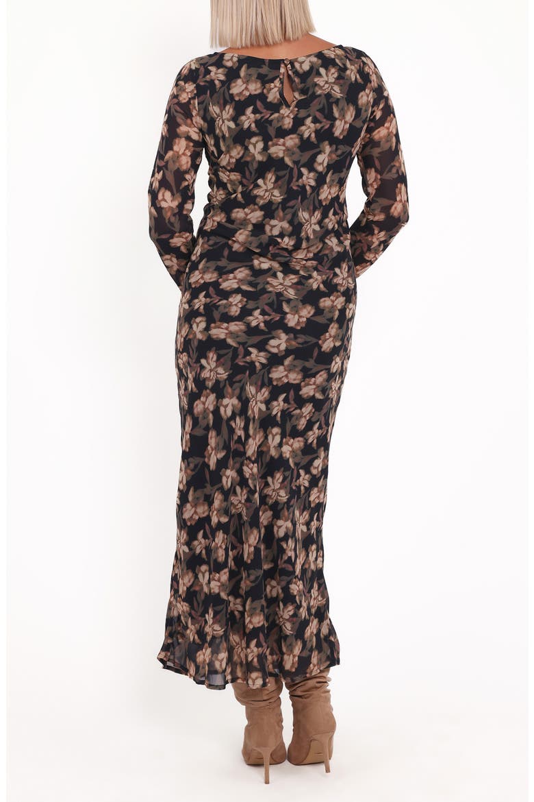 Joran Floral Long Sleeve Dress, Alternate, color, FIRED BLOOM