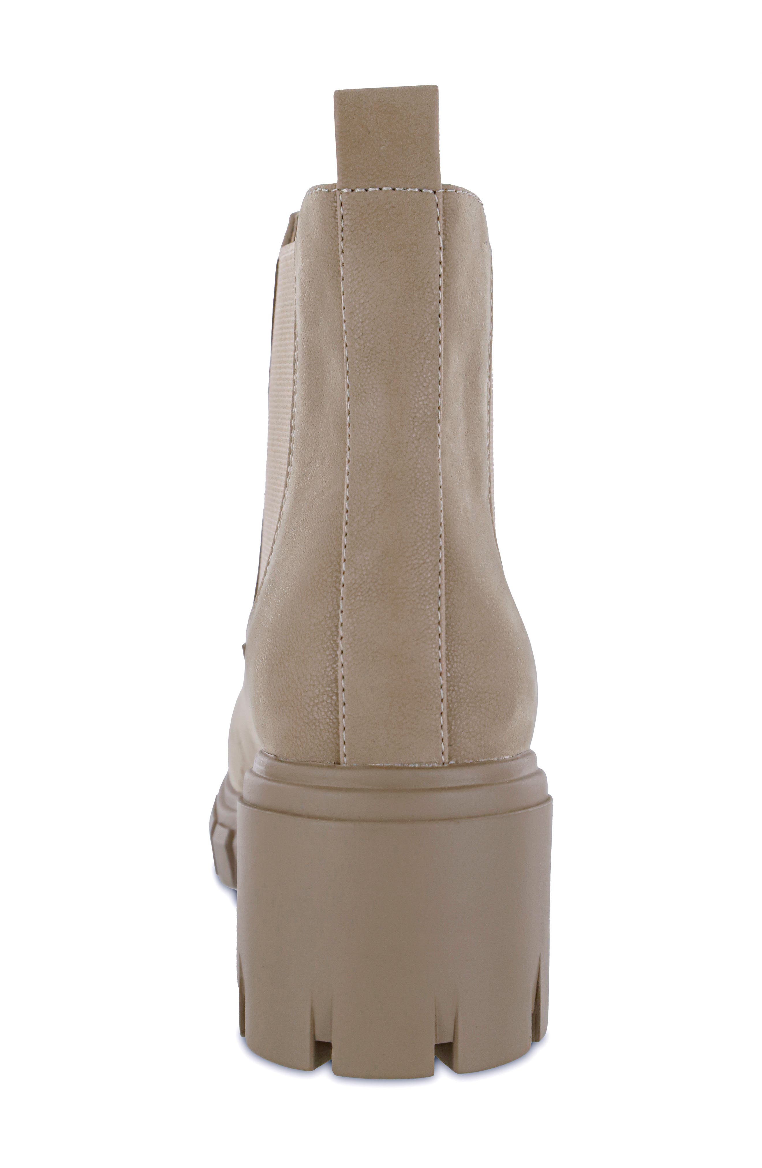 MIA Ivy Lug Sole Chelsea Boot, Alternate, color, Stone Brus