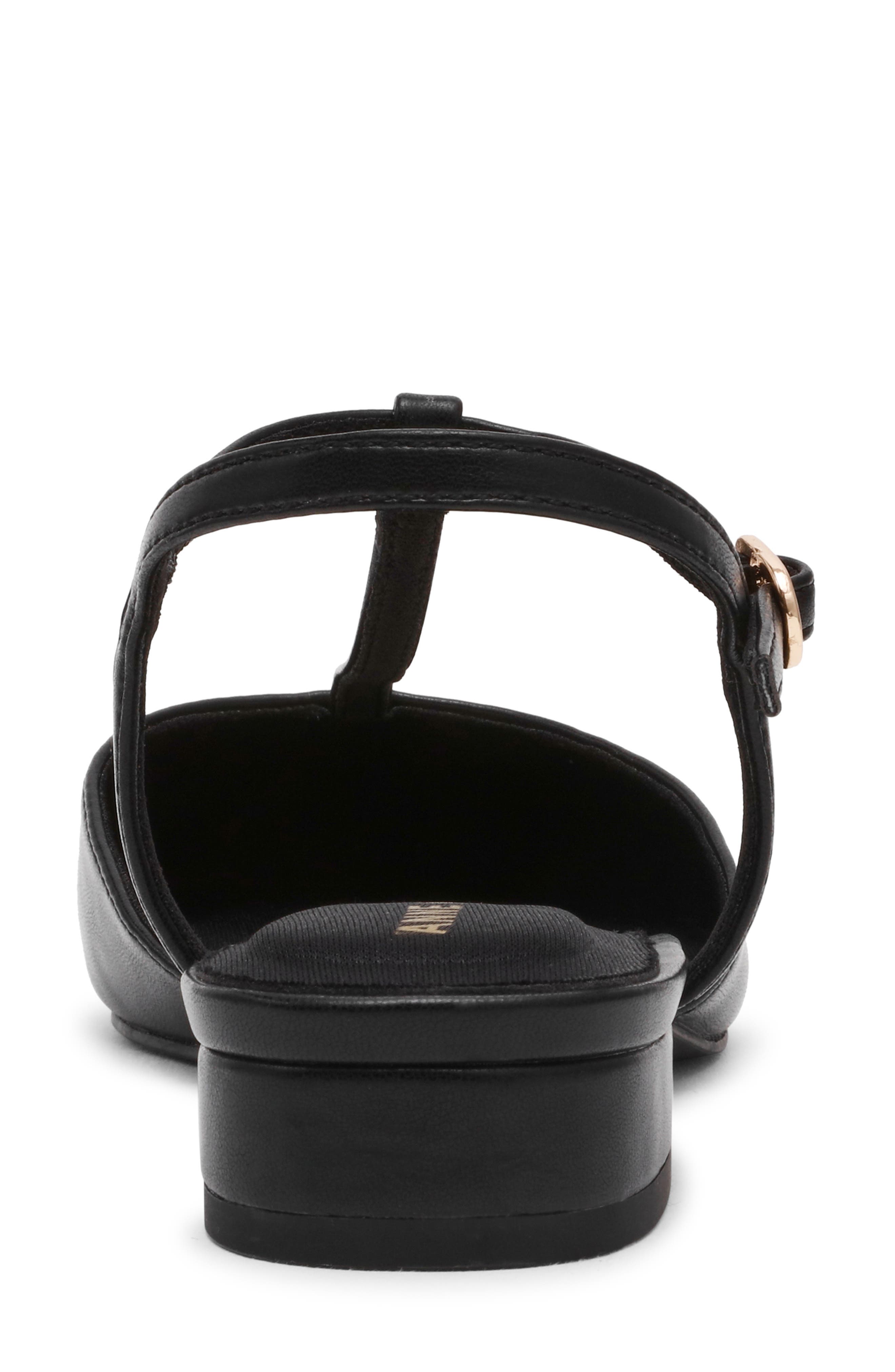 Anne Klein Emily Ankle Strap Pointed Toe Flat, Alternate, color, 