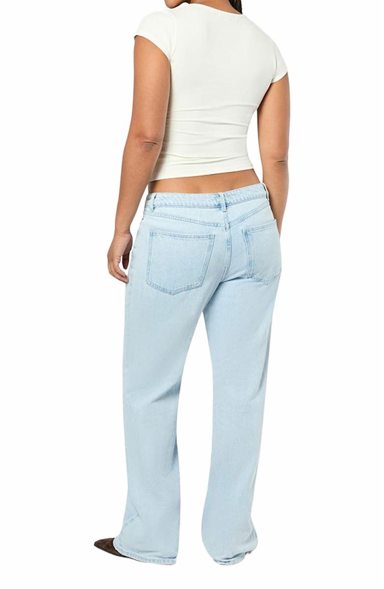 WeWoreWhat Mid Rise Slim Straight Pant, Alternate, color,