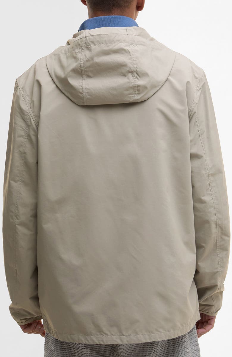 Barbour Newhill Showerproof Hooded Jacket, Alternate, color, Concrete