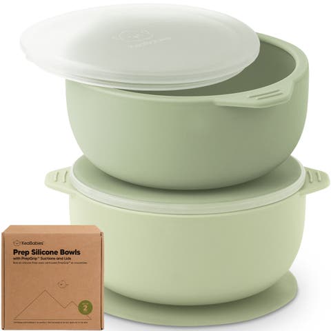2-Pack Silicone Suction Bowls