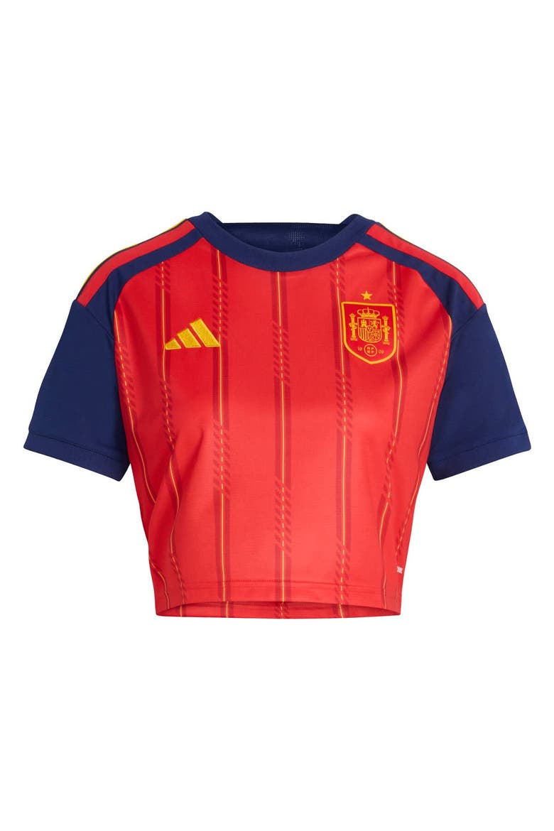 Women's adidas  Red Spain National Team FIFA x World Cup 2026 Home Cropped Replica Jersey, Alternate, color, Red