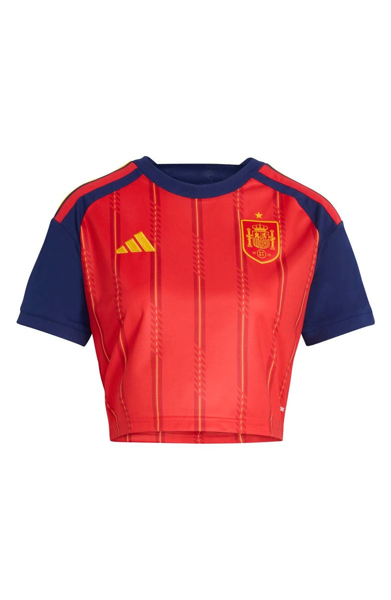 adidas Women's adidas Red Spain National Team FIFA x World Cup 2026 Home Cropped Replica Jersey, Alternate, color, Red