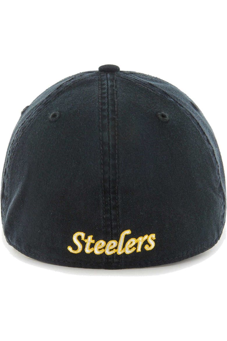 Men's '47 Black Pittsburgh Steelers Gridiron Classics Franchise Legacy Fitted Hat, Alternate, color, Black