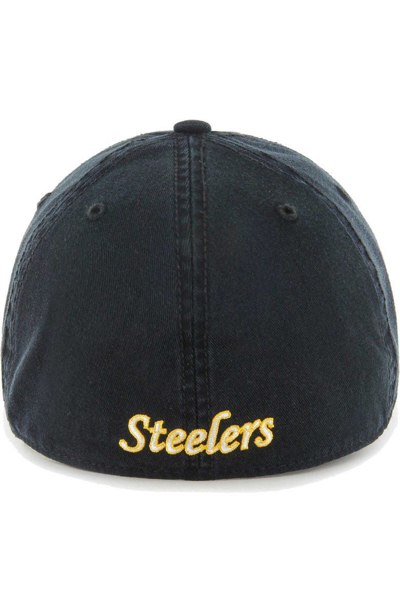 '47 Men's '47 Black Pittsburgh Steelers Gridiron Classics Franchise Legacy Fitted Hat, Alternate, color, Black