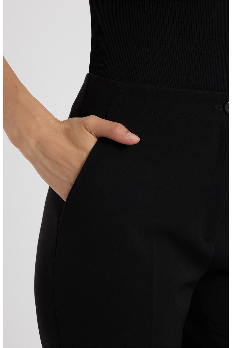 Beth Mid-Rise Flared Pant, Alternate, color, Onyx