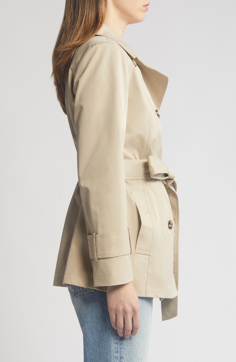 Sam Edelman Belted Trench Coat, Alternate, color, Birch