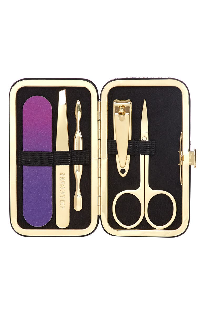 Skinnydip Bliss Purple + Gold Manicure Set, Main, color,
