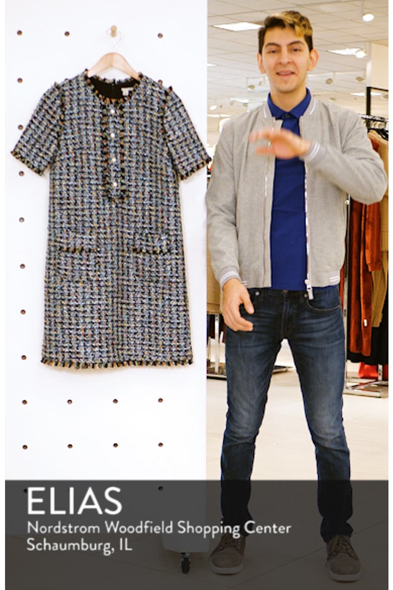 x Atlantic-Pacific Fringe Tweed Dress video