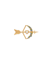 Fable England Cupids Bow & Arrow Brooch
