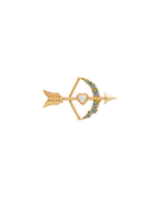 Fable England Cupids Bow & Arrow Brooch