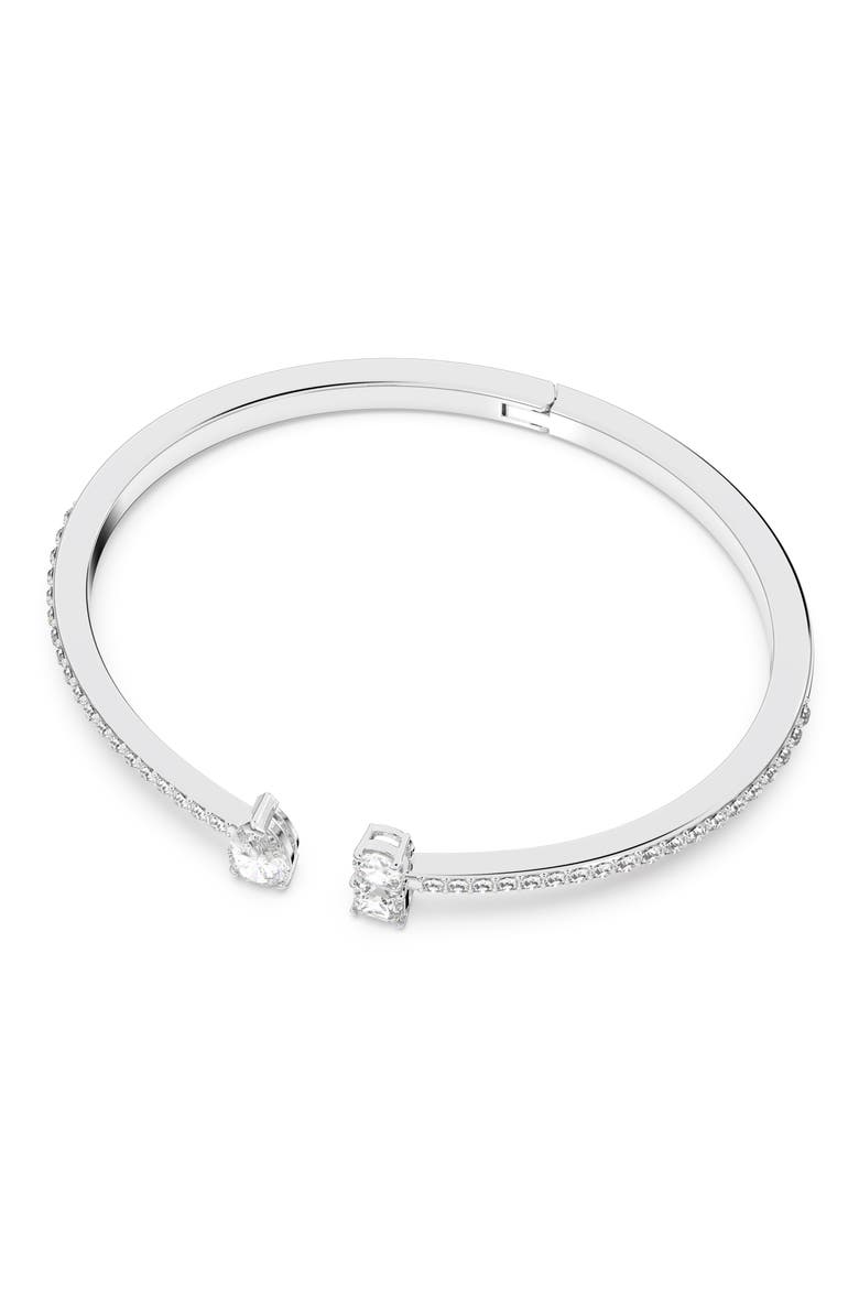 Mesmera Attract Bangle Bracelet, Alternate, color, SILVER