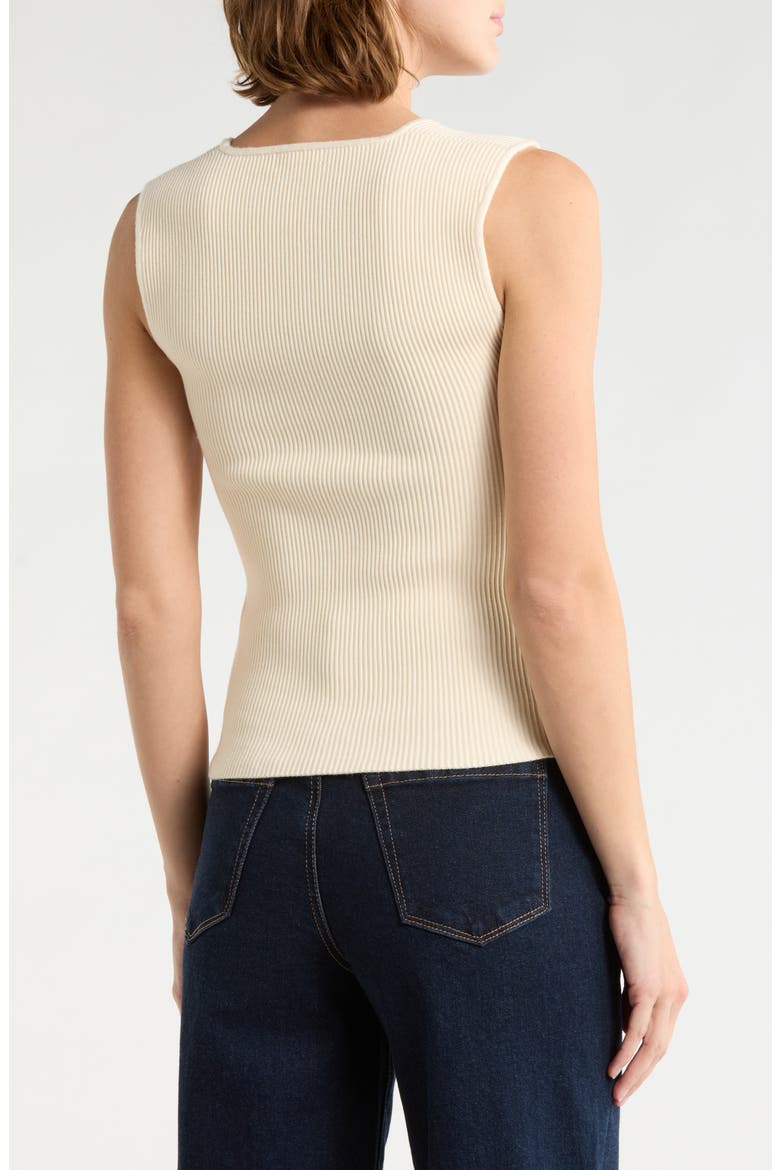 Square Neck Sweater Tank, Alternate, color, IVORY