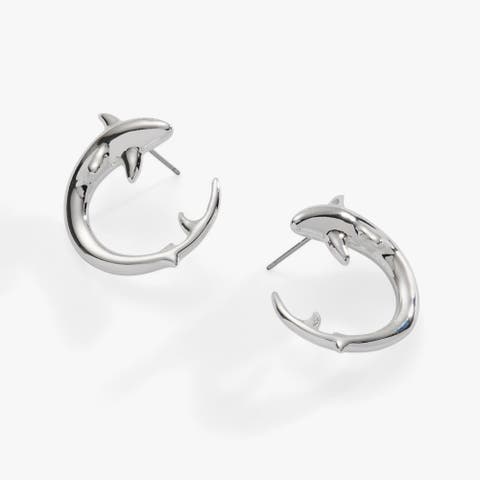 Shark Hoop Earring