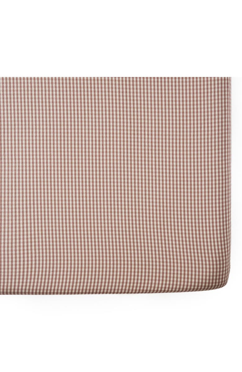 Pehr Gingham Crib Sheet, Main, color, Thistle