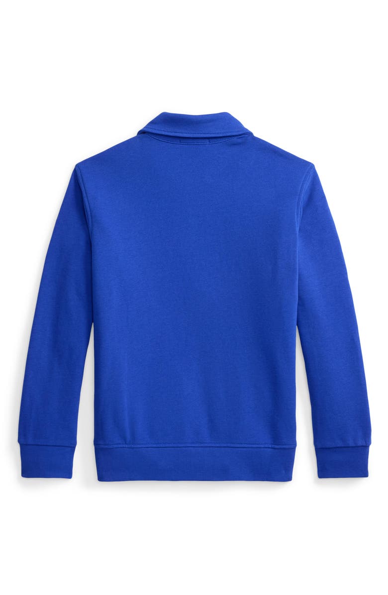 Polo Ralph Lauren Kids' Easy French Terry Quarter Zip Pullover, Alternate, color, New Sapphire