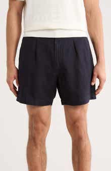 BUCK MASON Capitola Linen Blend Shorts