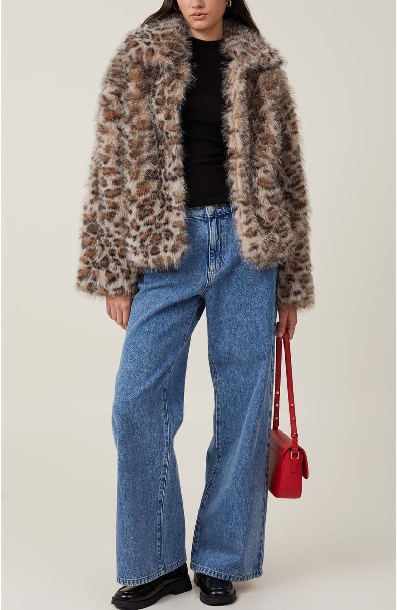 Cotton On Women's Mimi Faux Fur Jacket, Alternate, color,