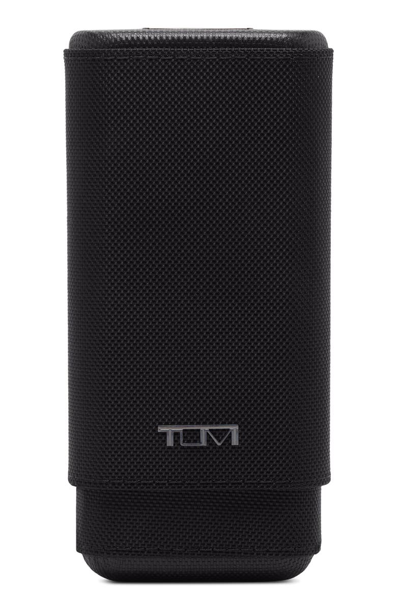 TUMI Leather Cigar Case, Main, color, Black
