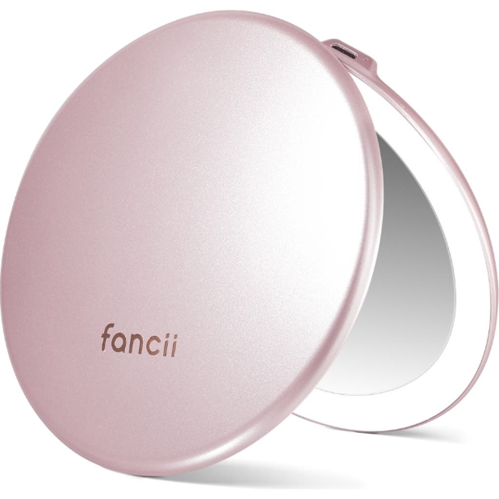 Fancii Taylor Led Compact Mirror In Pink