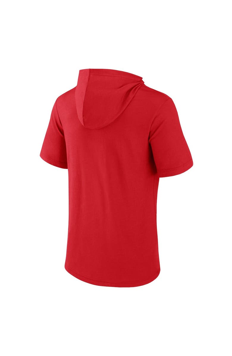 FANATICS Men's Fanatics Branded Red Philadelphia Phillies Iconic Rebel Short Sleeve Pullover Hoodie, Alternate, color, 