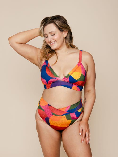 Kitty And Vibe High Hip Crossover Bikini Bottom With Full Coverage