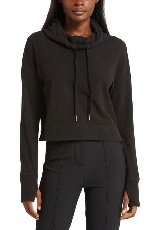 Escape Luxe Fleece Crop Hoodie