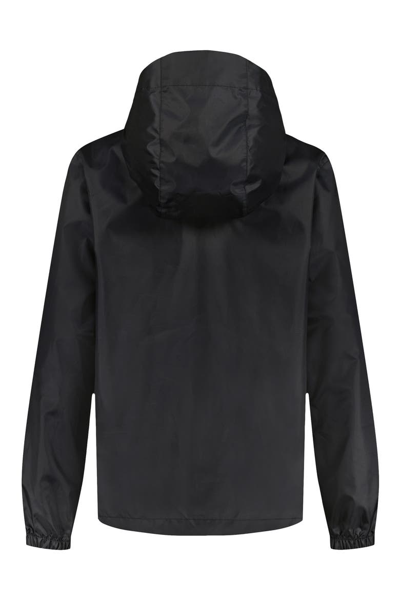 Kids' Madeweather Hooded Windbreaker Jacket, Alternate, color, BLACK