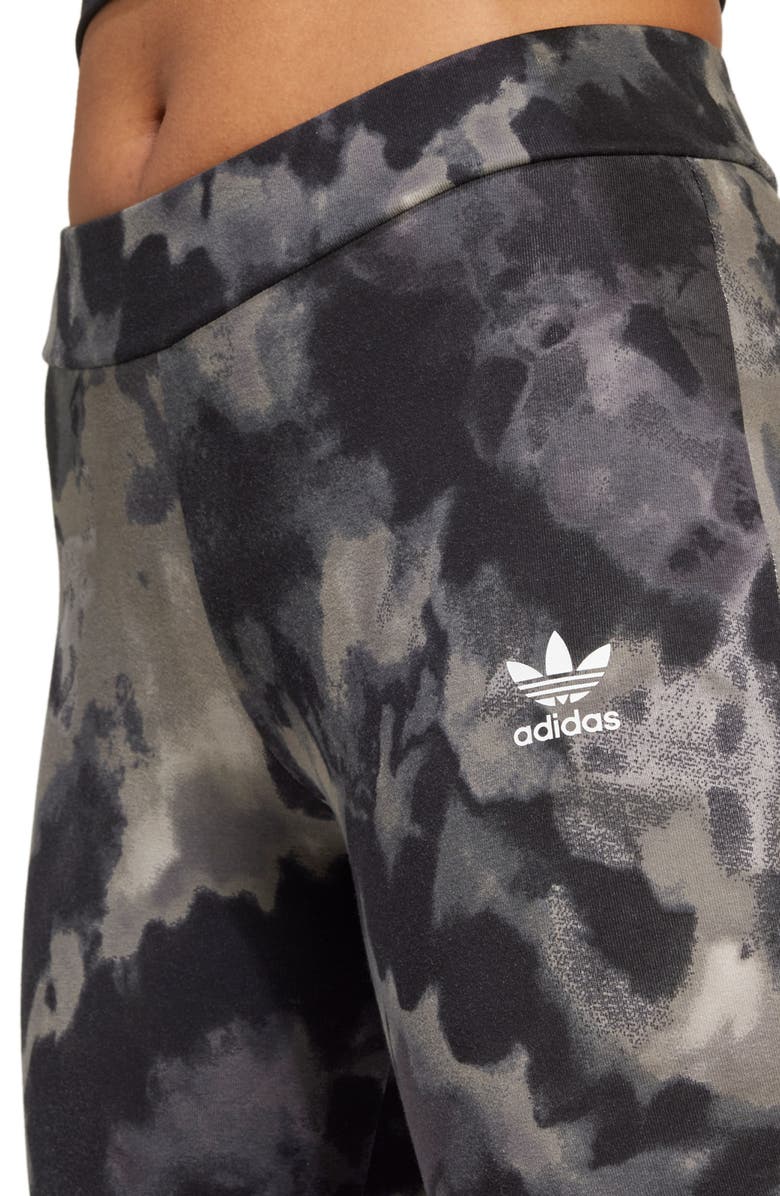 adidas Tie Dye Flare Leggings, Alternate, color,