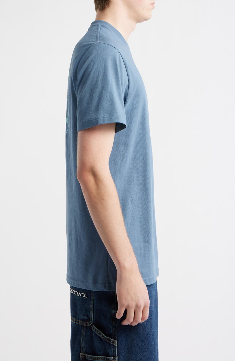 Rip Curl Logo Graphic T-Shirt, Alternate, color, Bluefin