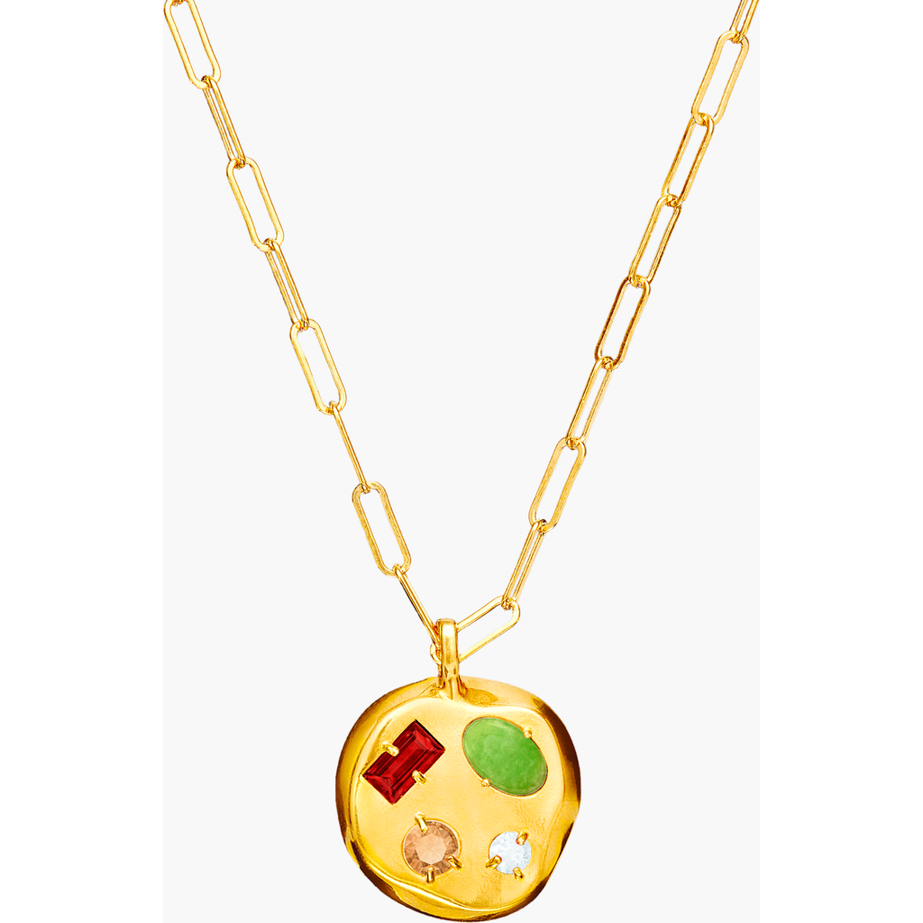 Birthdate Co. The January Birthdate Gold Pendant In January 17th - Gold