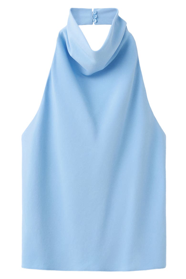 Draped Halter Top, Main, color, SKY BLUE