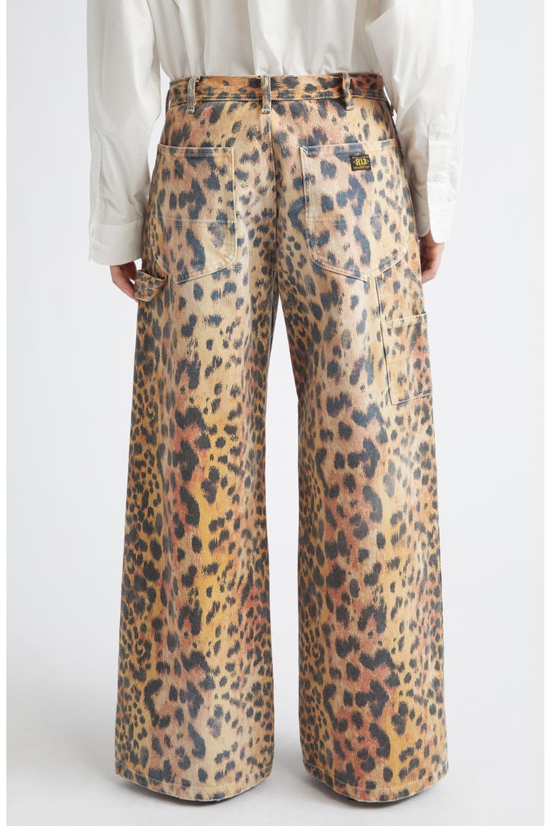 Darcy Flare Leg Jeans, Alternate, color, VINTAGE ORANGE LEOPARD