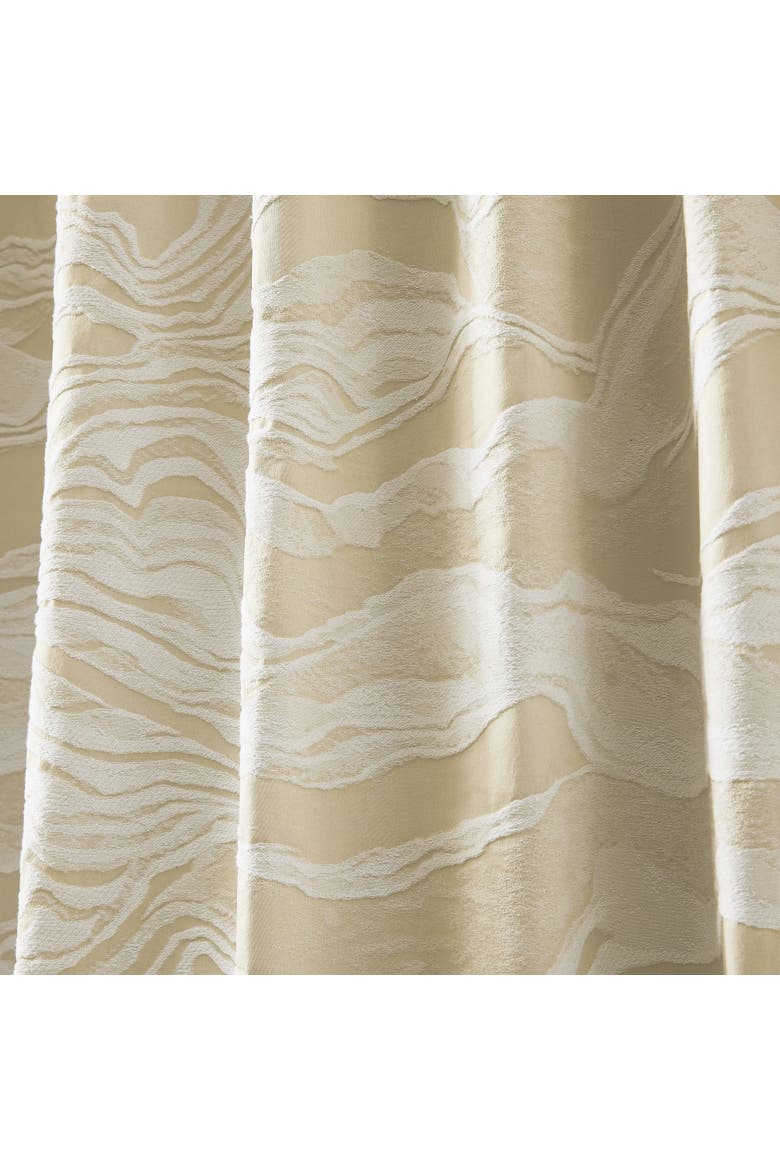 Cascade Wave Blackout Window Panel, Alternate, color, Cream/White