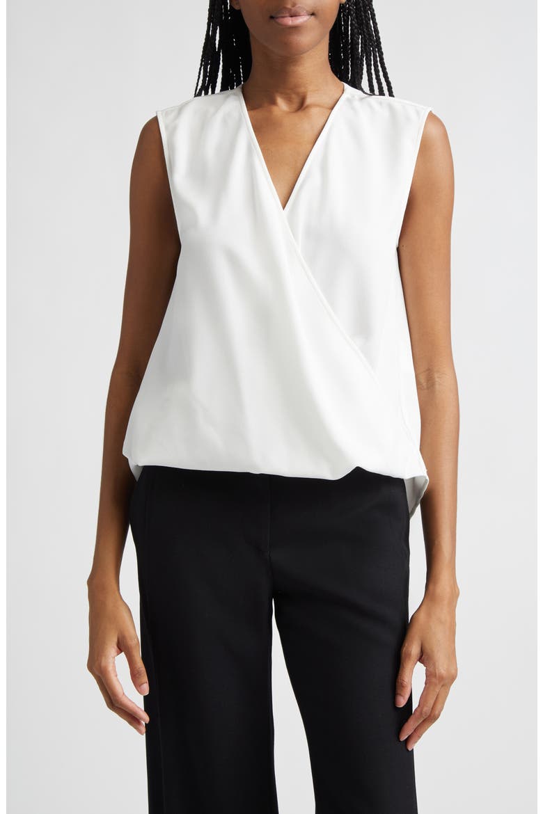 Faux Wrap Shell, Main, color, WHITE
