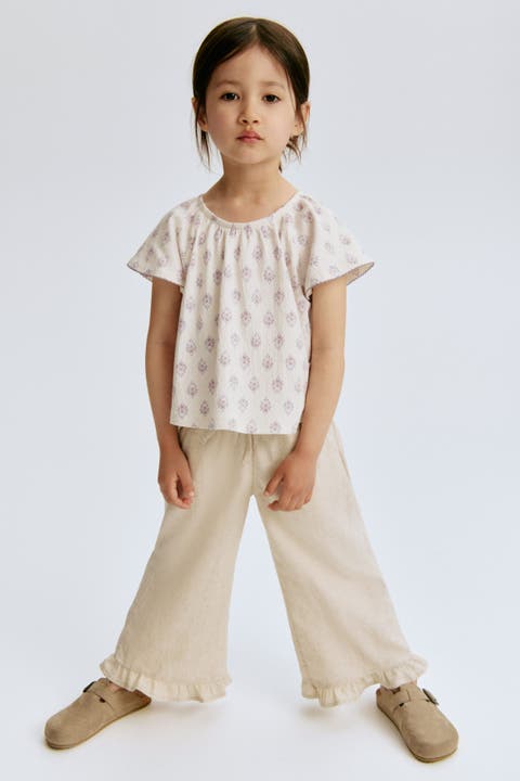 Linen-blend Drawstring Trousers