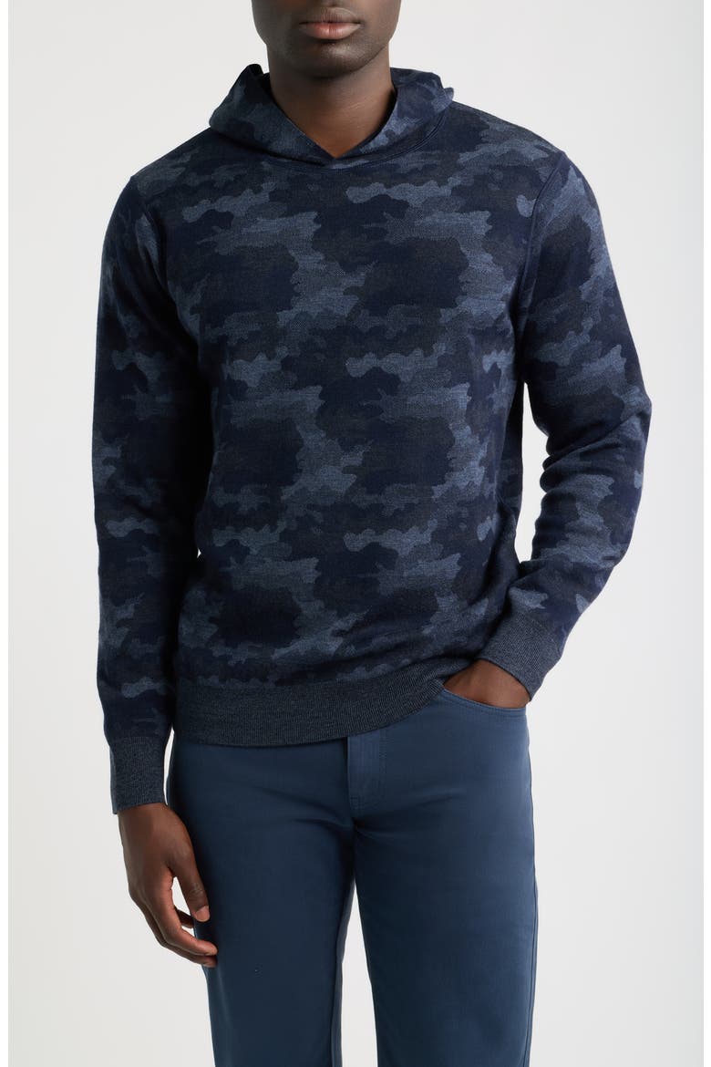 Reversible Merino Wool Hoodie, Main, color, MIDNIGHT NAVY