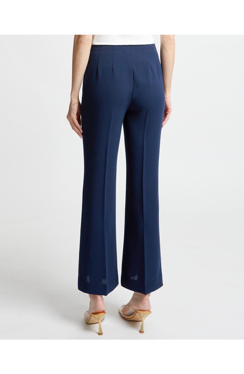 Santorelli IZZY Cropped Flared Pant in Fluid Cady, Alternate, color,