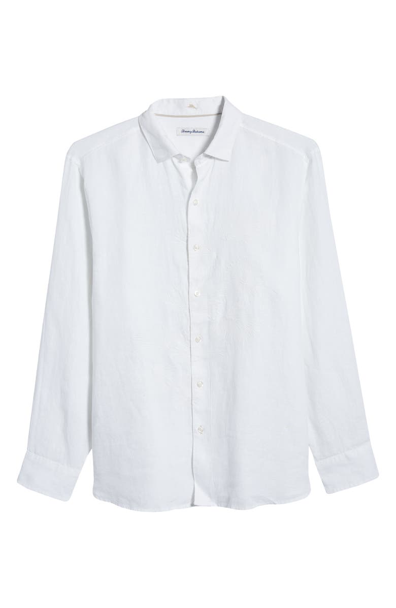 Tommy Bahama Tide The Knot Tropical Linen Button-Up Shirt, Alternate, color, 